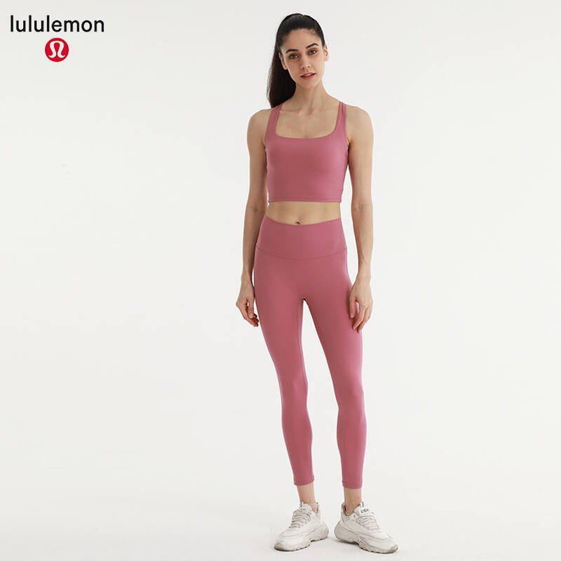 Lululemon sports bra yoga light yellow