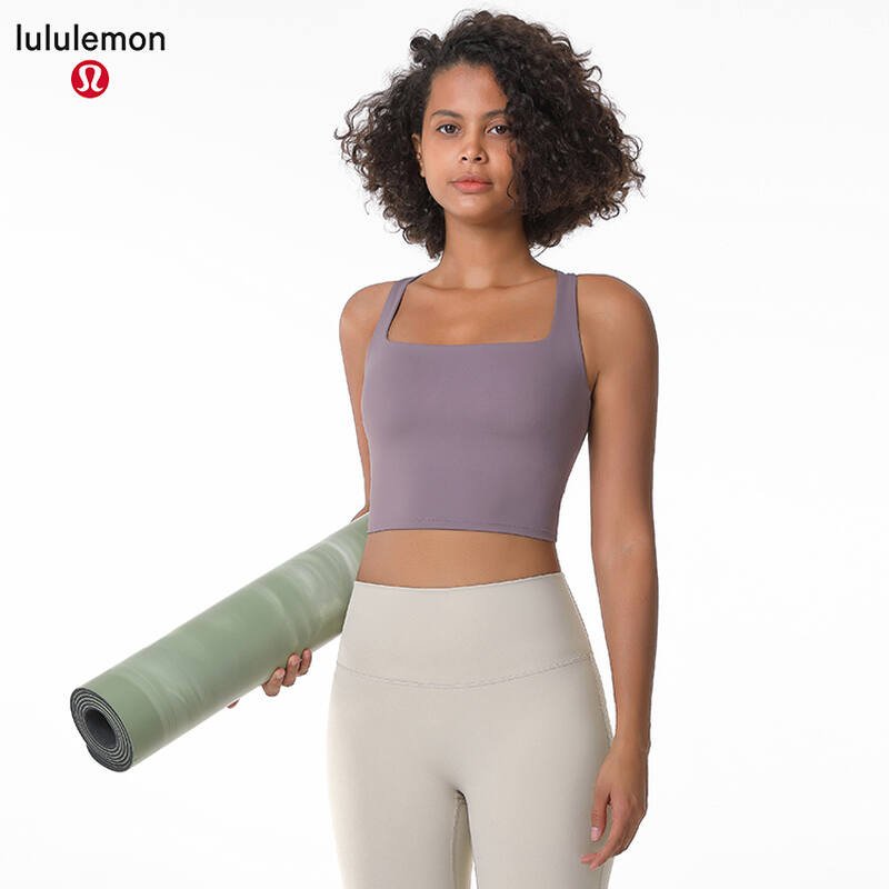 Lululemon sports bra yoga light yellow