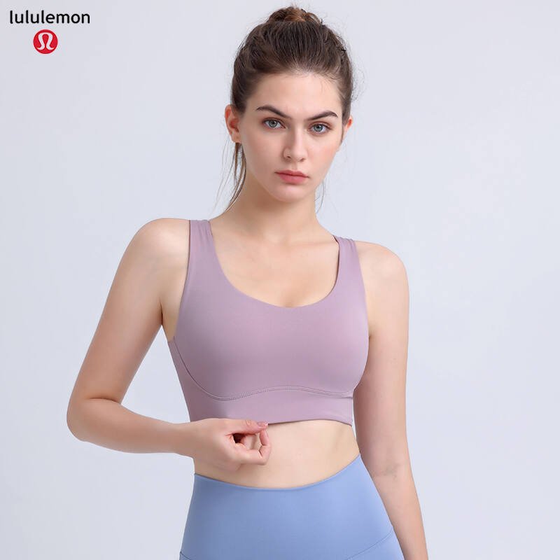 Reggiseno sportivo Lululemon da allenamento grigio