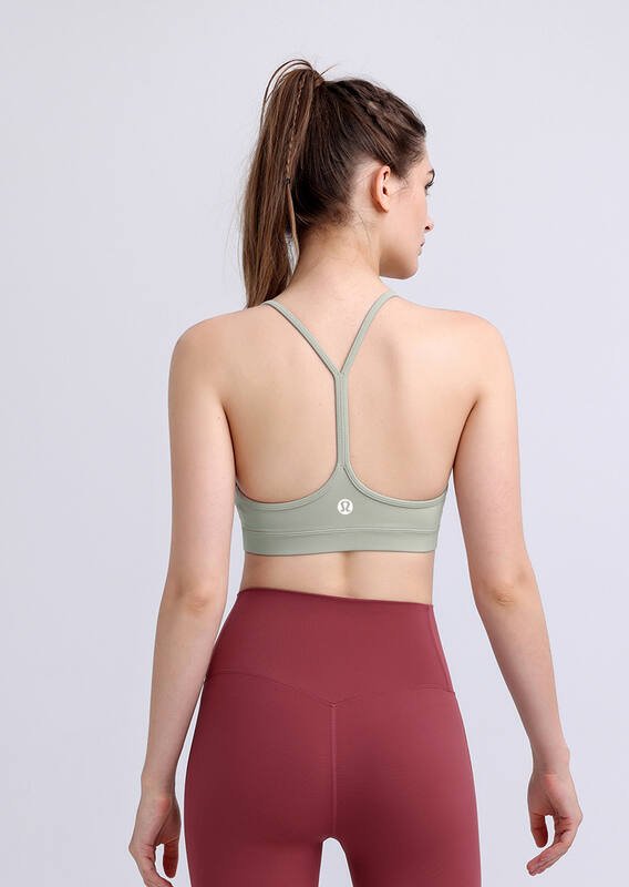 Sujetador deportivo Lululemon Flow Y yoga salvia claro