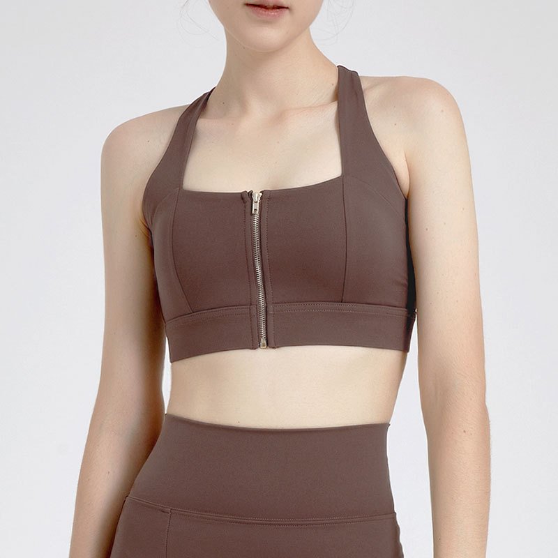Lululemon soutien-gorge de sport entrainement marron