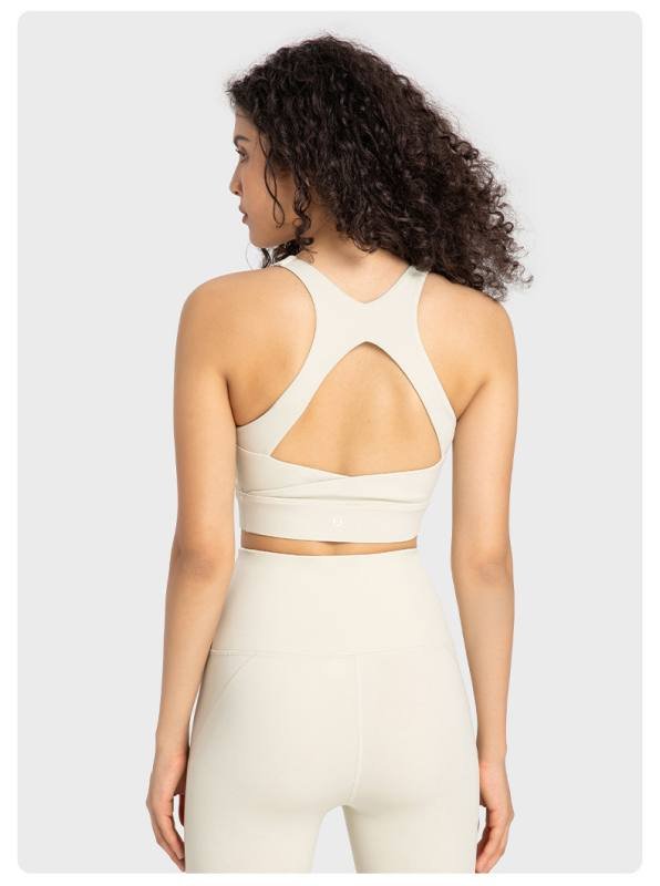 Lululemon soutien-gorge de sport yoga blanc