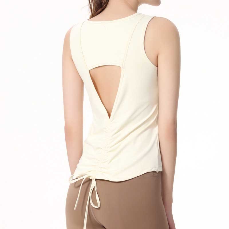 Canotta yoga Lululemon rosa crema