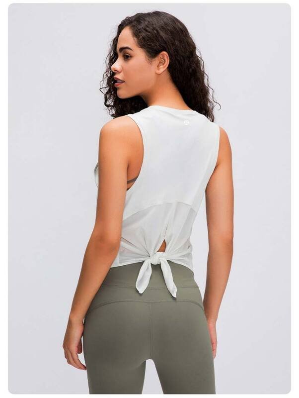 Lululemon debardeur yoga blanc