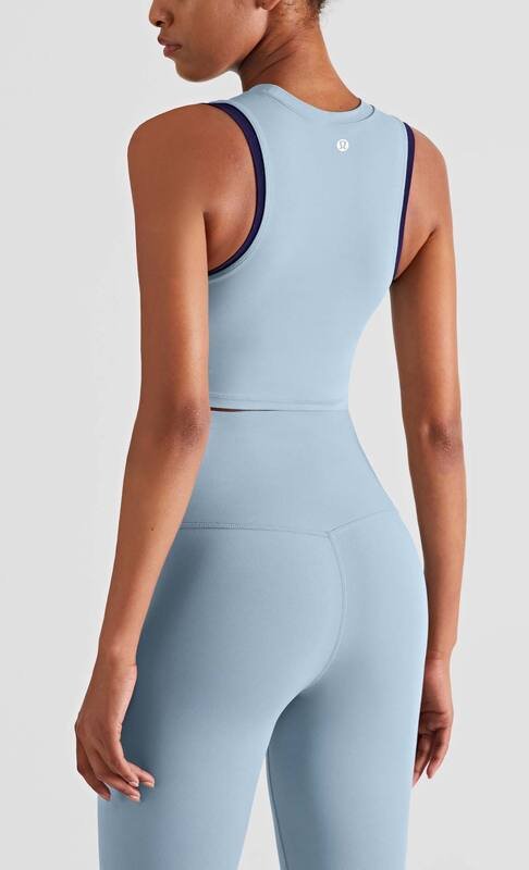 Canotta Lululemon yoga azzurra