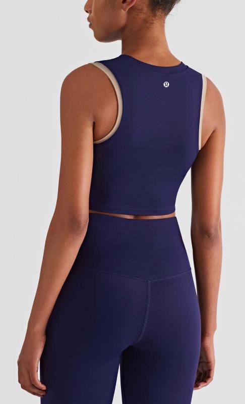 Canotta Lululemon yoga azzurra