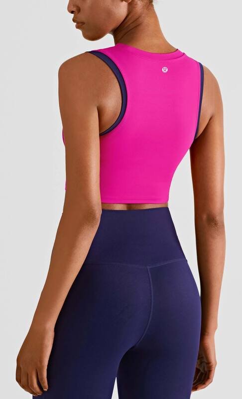 Canotta Lululemon yoga azzurra