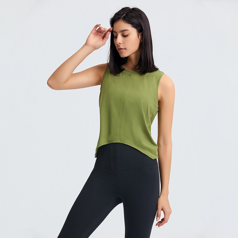 Lululemon Lulu Tank Top camiseta sin mangas de entrenamiento azul claro
