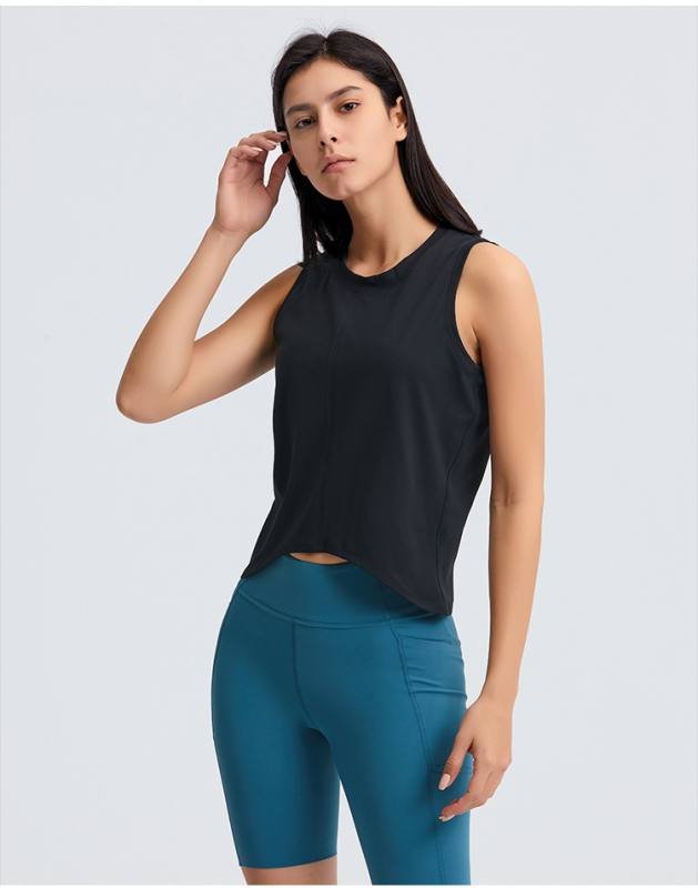 Lululemon Lulu Tank Top camiseta sin mangas de entrenamiento azul claro