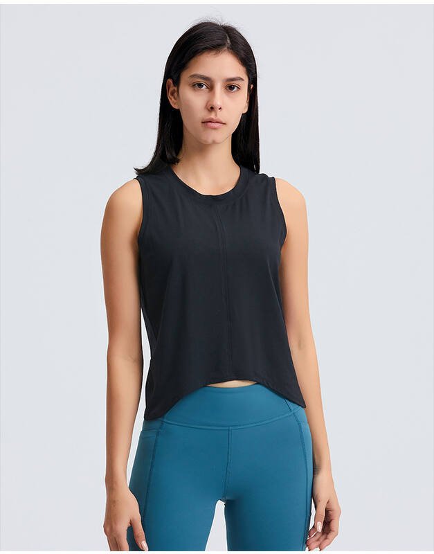 Lululemon Lulu Tank Top camiseta sin mangas de entrenamiento azul claro