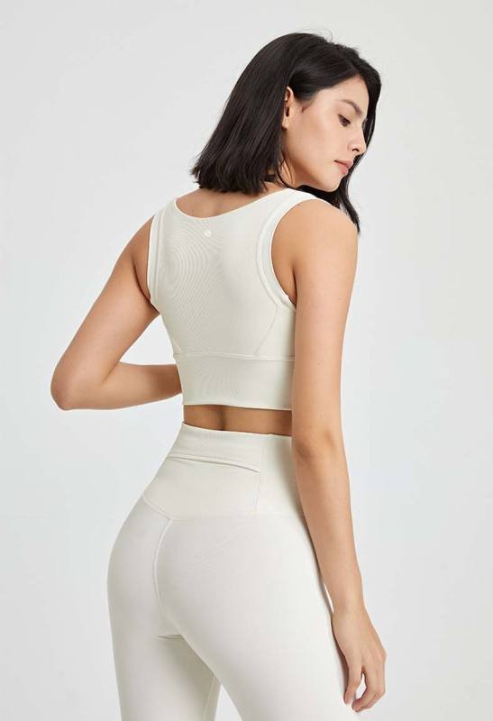 Lululemon soutien-gorge de sport studio blanc