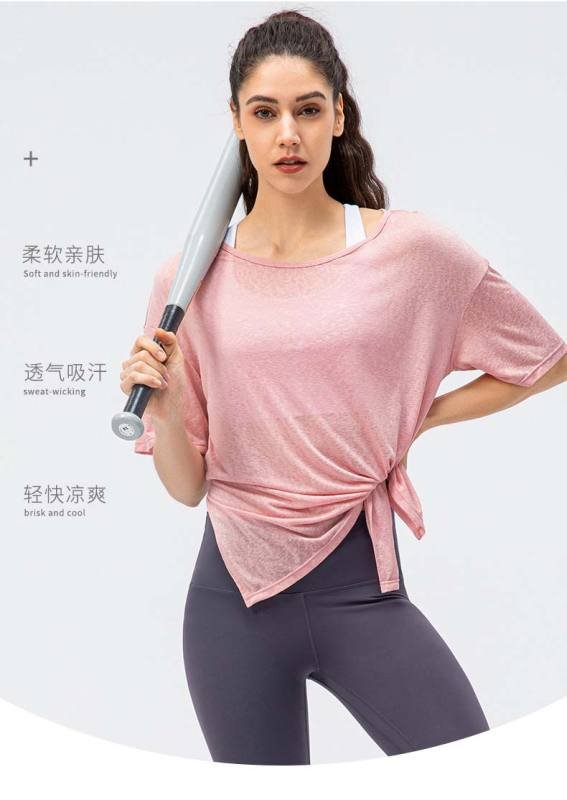 Camiseta Lululemon yoga preta e cinza