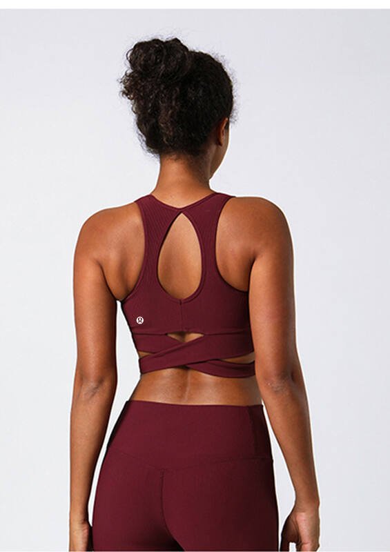 Lululemon soutien-gorge de sport yoga rouge-orange