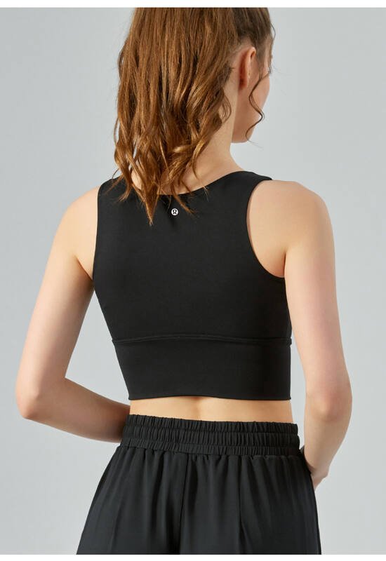 Canotta Lululemon yoga rosa chiaro