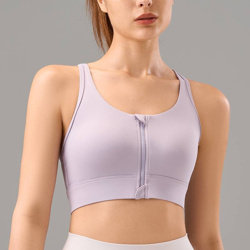 Lululemon brassiere de sport training marron et jaune-vert