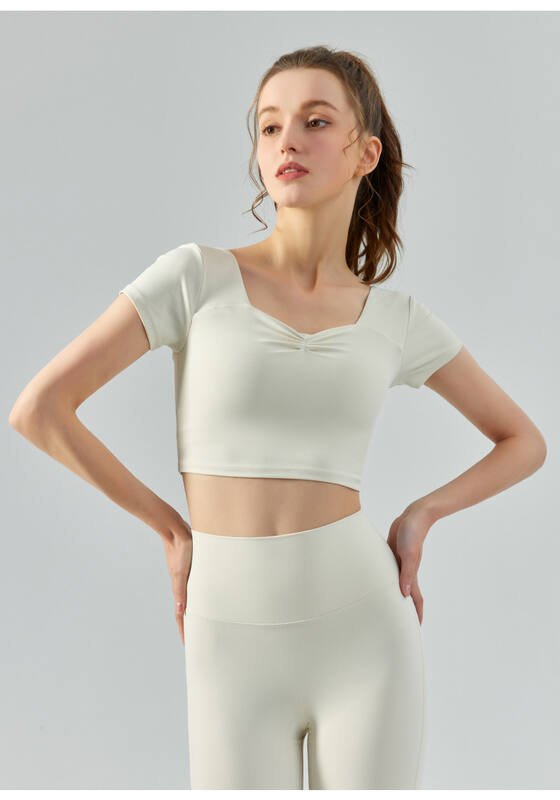 Maglietta Lululemon yoga beige