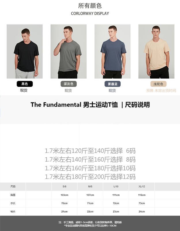 Camisetas Lulu para hombre lululemon T The FundamentaI