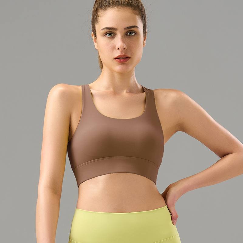 Brassiere de sport Lululemon training noir et bleu clair