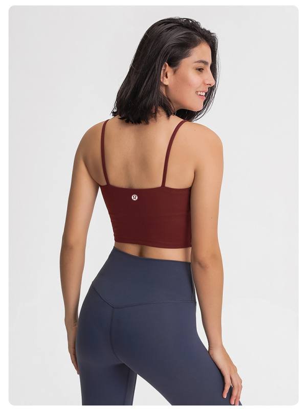 Lululemon tanque yoga rojo intenso
