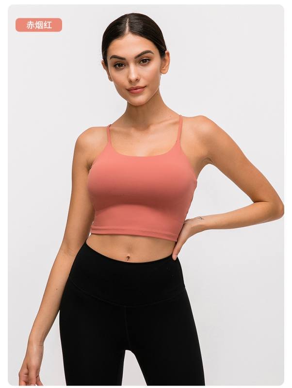 Lululemon tanque yoga rojo intenso