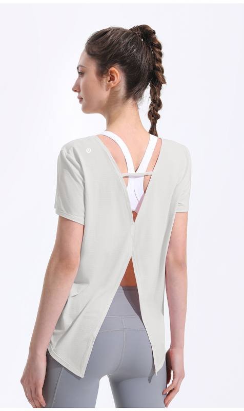 Lululemon t-shirt yoga bleu clair