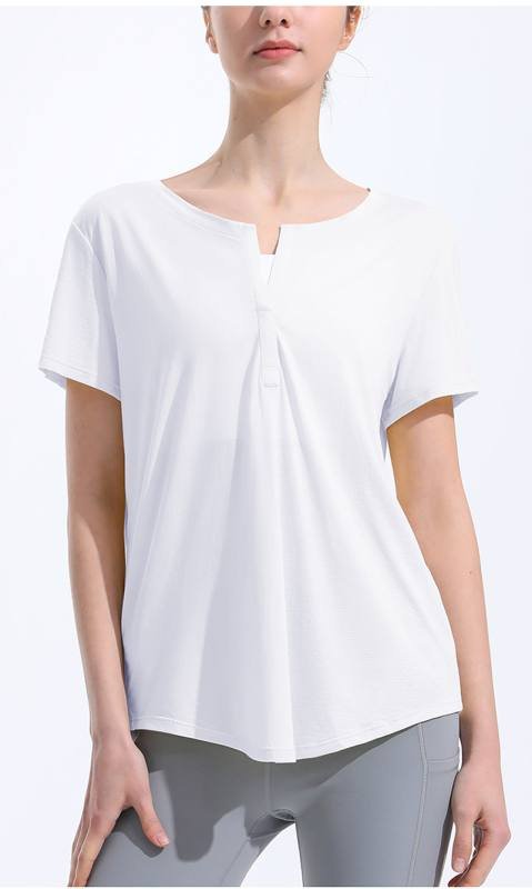 Lululemon t-shirt yoga bleu clair