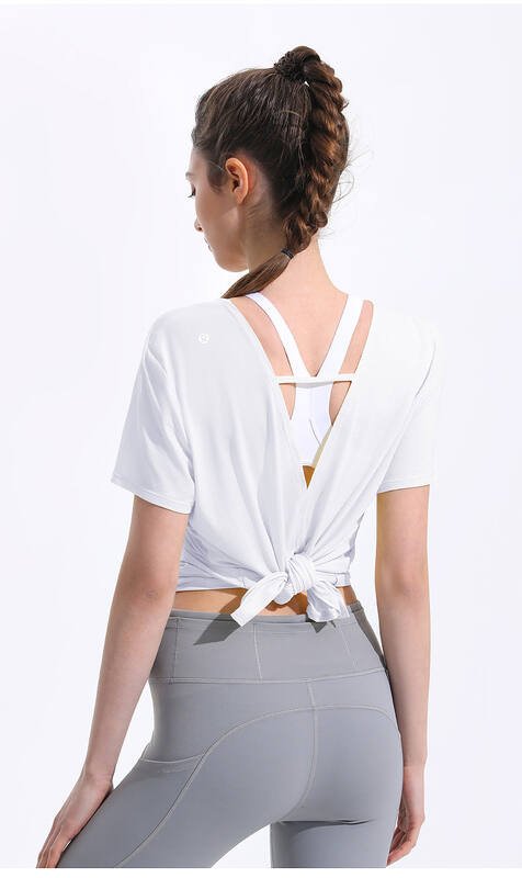 Lululemon t-shirt yoga bleu clair