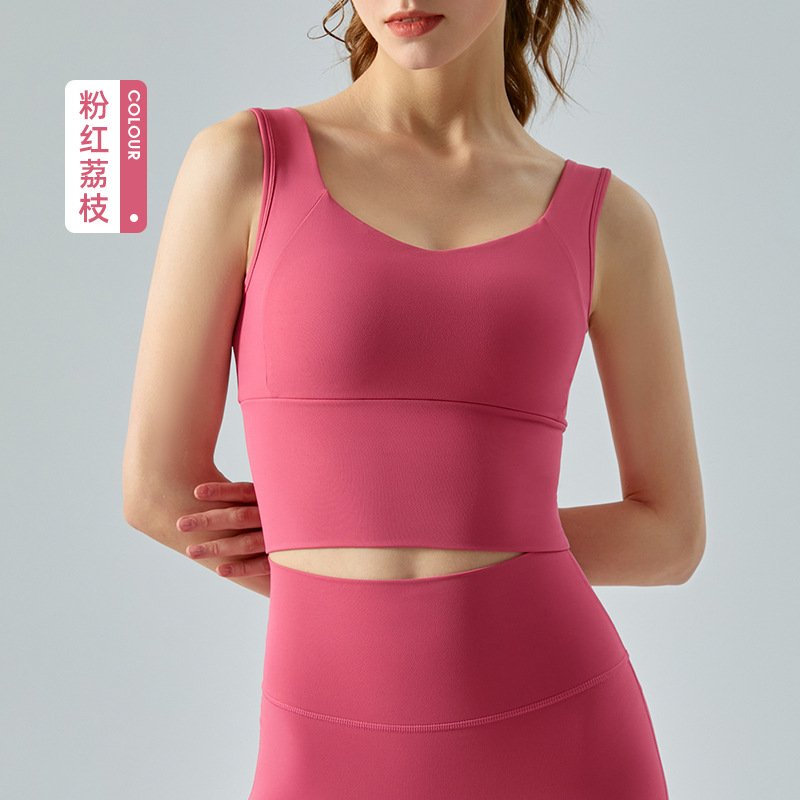 Canotta Lululemon yoga beige e marrone