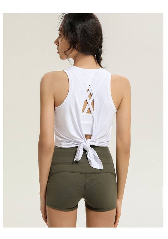 Camiseta sin mangas Lululemon yoga rosa