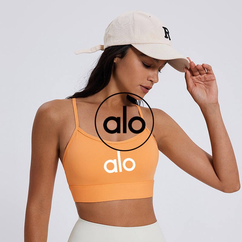 Alo sports bra training pink