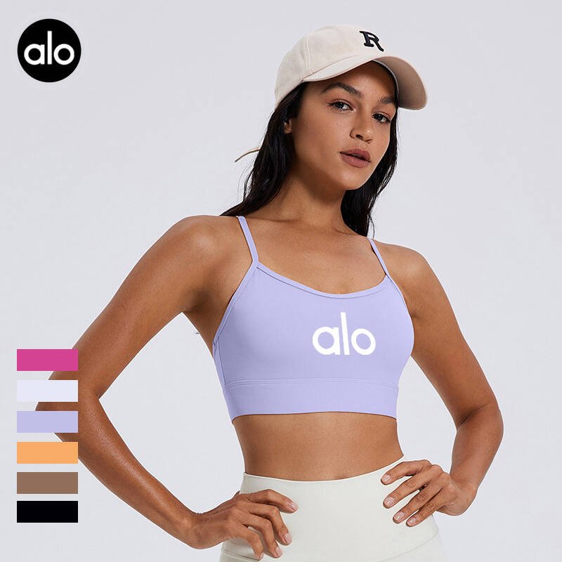 Alo sports bra training pink