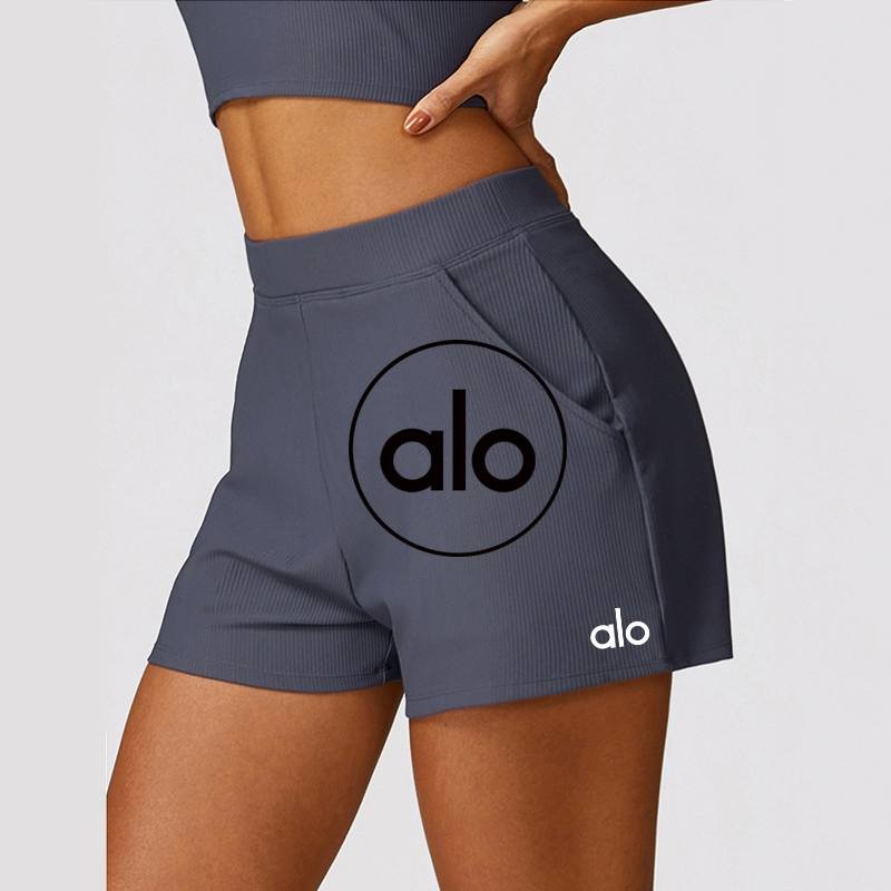 Alo shorts training blue-gray
